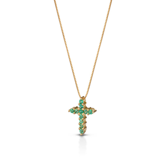 Collana Emerald Gothic Cross