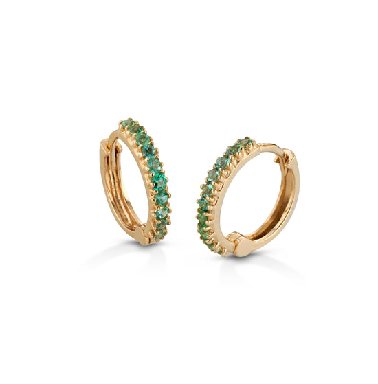 Orecchini Emerald Hoop