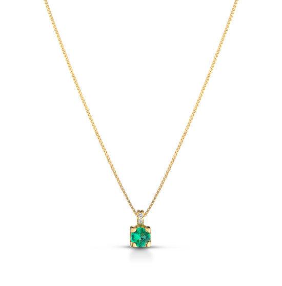 Collana Solitaire Emerald