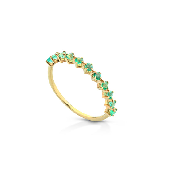 Emerald Crown Ring