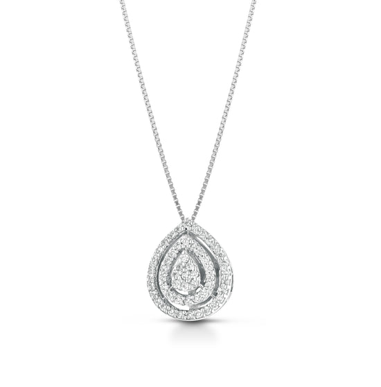 Collana Goccia Pavé