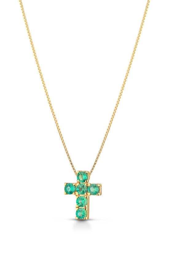 Collana Emerald Cross