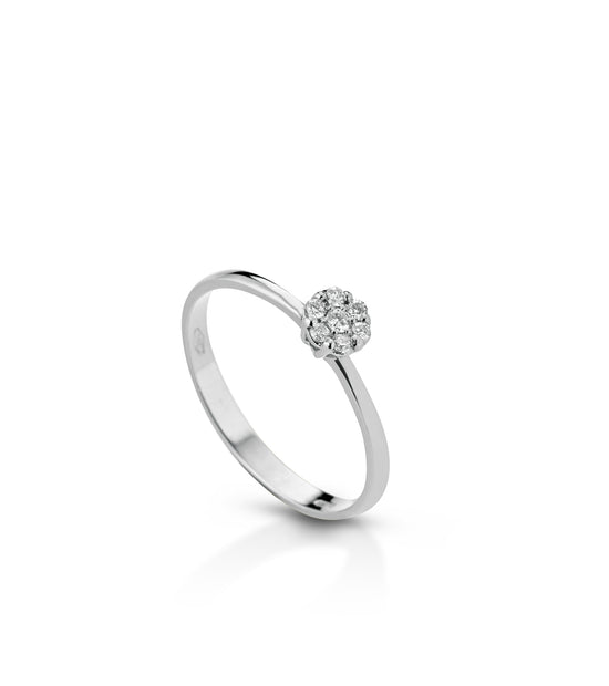 Anello Solitaire Flower