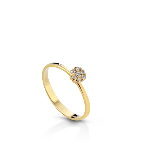 Anello Solitaire Flower