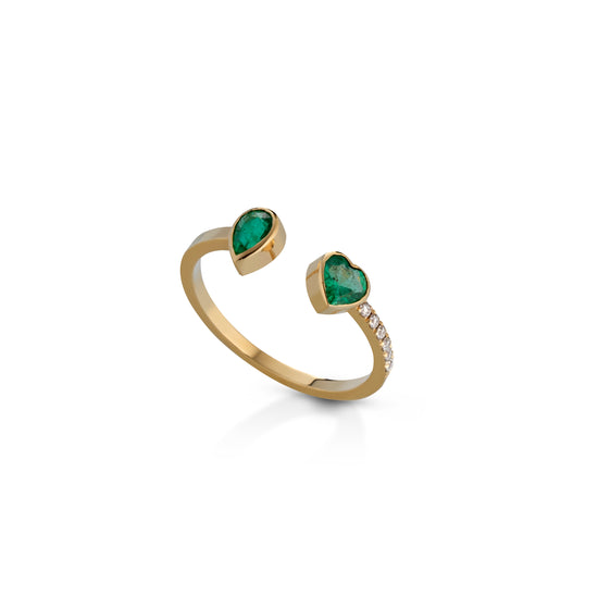 Anello Heart and Drop