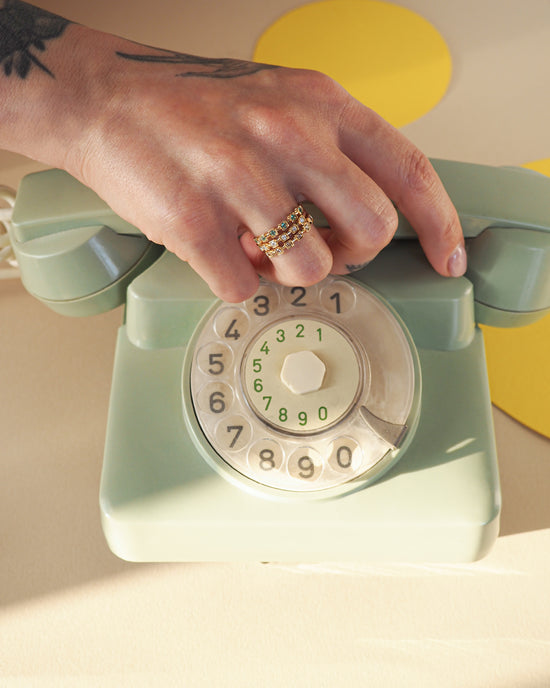 Square Emeralds Ring