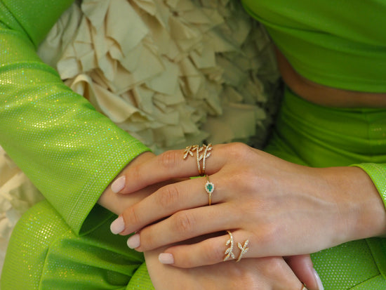 Anello Diamonds Leaf