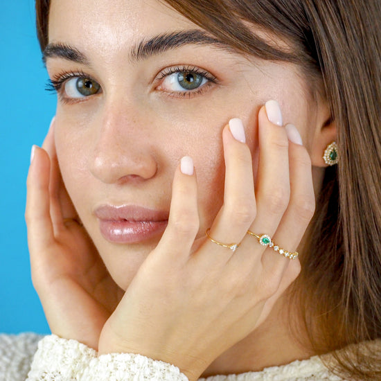 Mini Twisted Drop Di Smeraldi