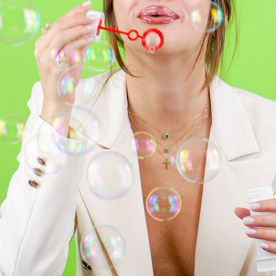 Collana Emerald Drop